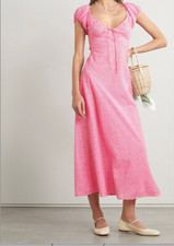 Doen Sofia Dress Hillside Bloom Pink XS GUC