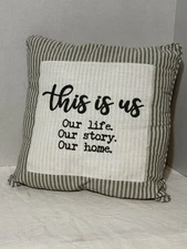 Farmhouse Pillow This is Us 18" X 18" Farmhouse Rustic Décor Cottage Core