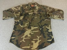 Vintage Camo Shirt Mens Medium Winchester Hunting Outdoor Long Sleeve Button 90s