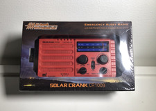 New - Solar Crank Radio CR1009 Emergency Alert AM/FM/SW/NOAA Weather Radio