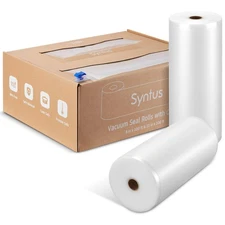 2025 Upgraded Syntus 11 x 100 and 8 x 100 Vacuum Sealer Bags for Food with Cu...