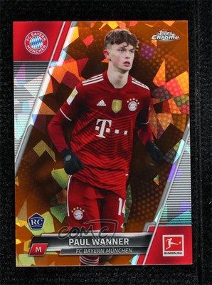 2021 Topps Chrome Bundesliga Sapphire Orange /250 Paul Wanner #46 Rookie RC 02u4