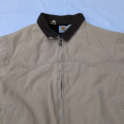 Carhartt Jacket Mens Extra Large J14 WET Santa Fe Quilt Flannel