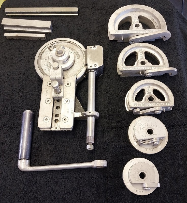 Imperial Tools 600-F Worm Gear Tube Bender Plus Accessories Lot