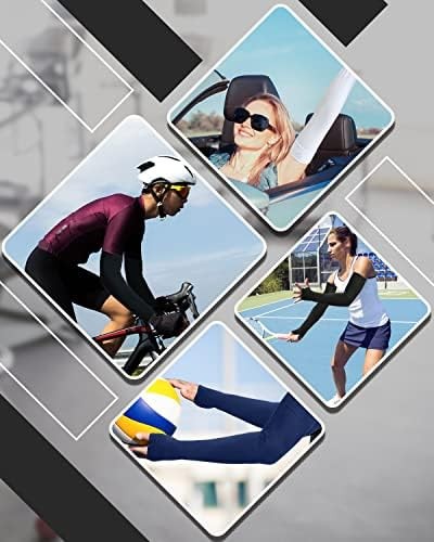 Newbyinn UV Sun Protection Arm Sleeves with Thumb Hole, Cooling Sleeve
