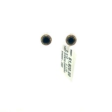 NIB EFFY 14k diamond and onyx halo stud earri...