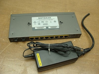 NETGEAR PROSAFE 8 PORT GIGABIT SMART SWITCH GS110TP W/PoE & FIBER UPLINK