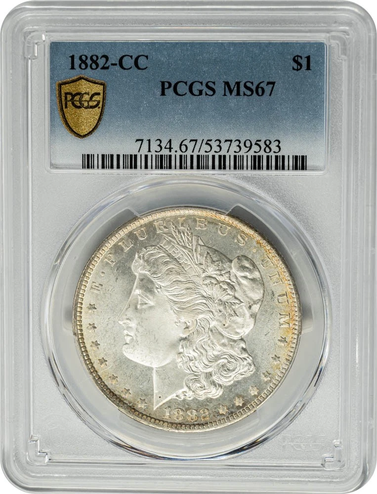 1882-CC Morgan Silver Dollar $ MS67 Secure PCGS 951141-2