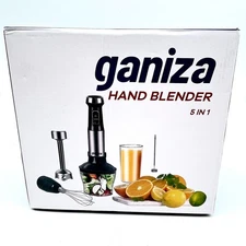 Ganiza Food Grande Stainless Steel BPA Free 5 In 1 Hand Blender