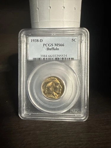 1938 D Buffalo Nickel PCGS MS66