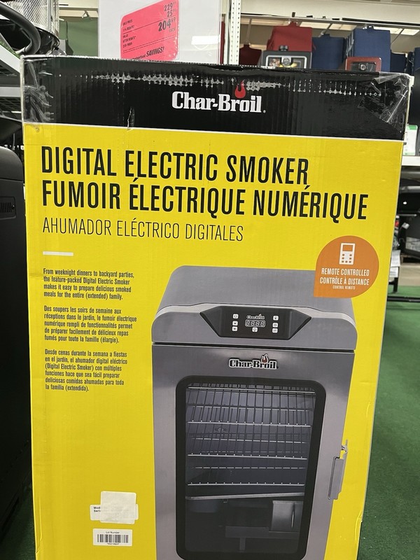 Digital Electro Char Broil Grill Time Machine BBQ Smoker
