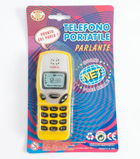 Telefono Giocattolo Vintage Anni 90 Parlante Nuovo Blister NOKIA Style Suoni NOS