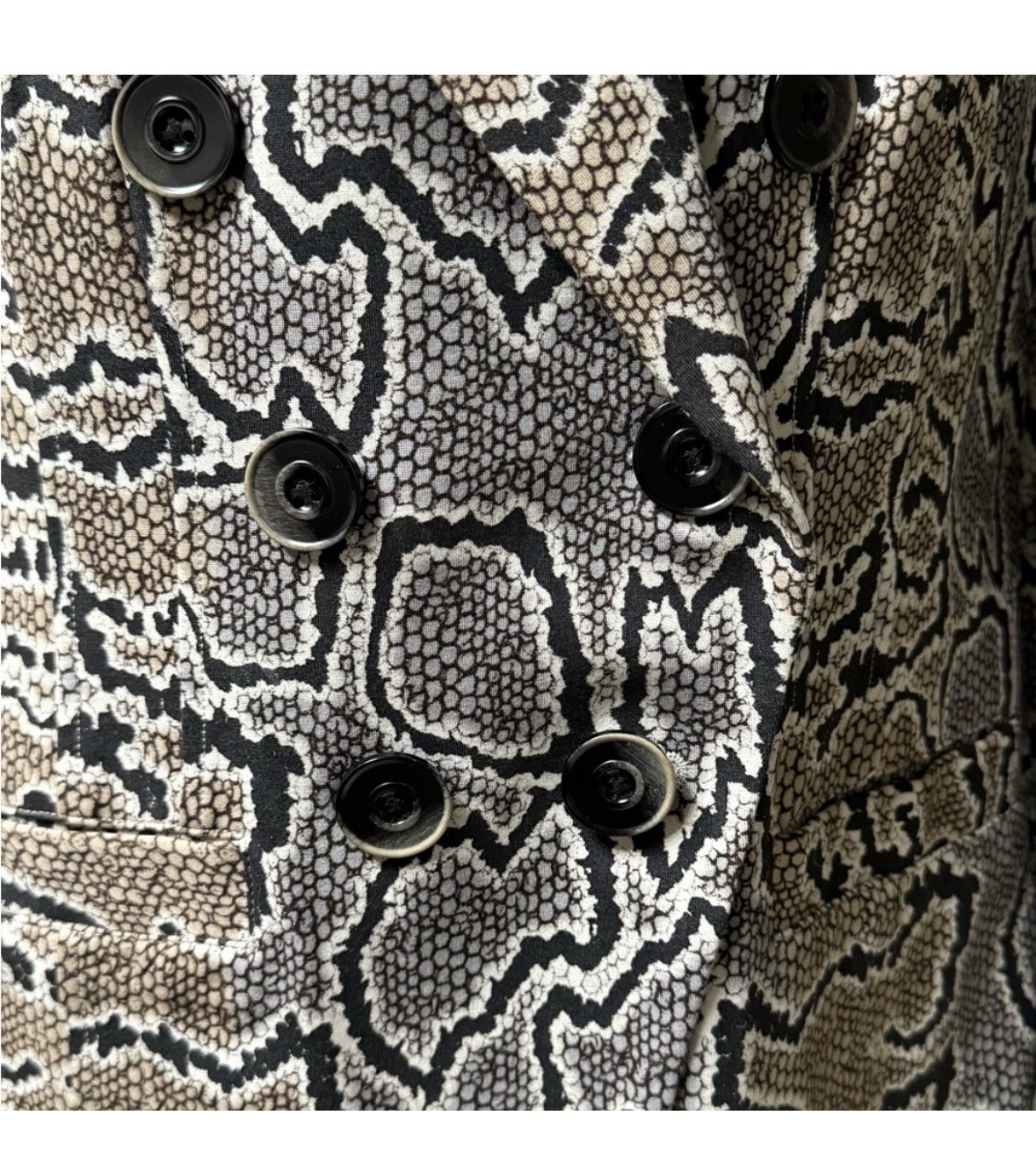 CAbi Python Print Double Breasted Blazer Style 37… - image 10