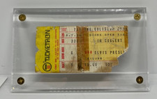 Authentic Elvis Presley Concert Ticket Stub w COA Amazing Gift Patina Included