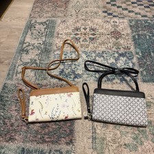 Black And Gray And Floral Crossbody Bag Lot
