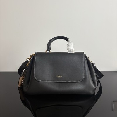COACH Slouchy Rogue Top Handle Bag CCC39 Black Leather NWT #ZJ | eBay