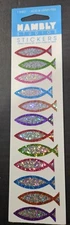 Mambly Studios Stickers of Glittery Christian Fish Symbol - 12 pieces 