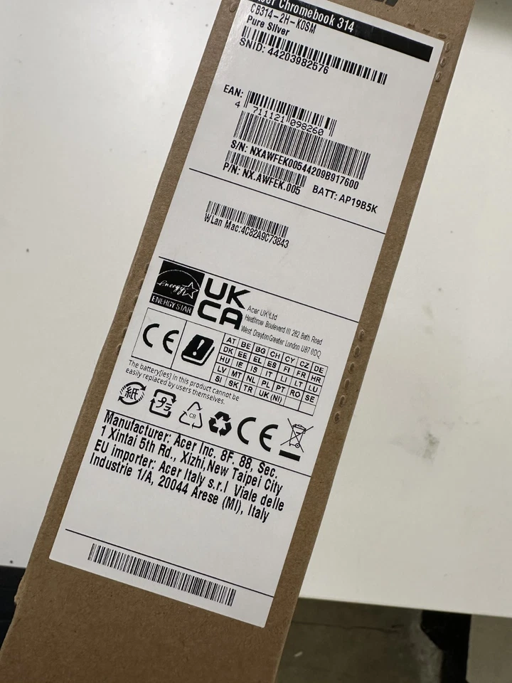 Acer Chromebook CB314 14" Silver / Mediatek MT8183C / 4GB RAM / 128GB eMMC - Image 2 of 4