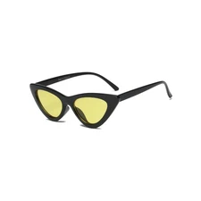 Retro Narrow Cat Eye Sunglasses For Women Vintage Fashion UV Protection Frame