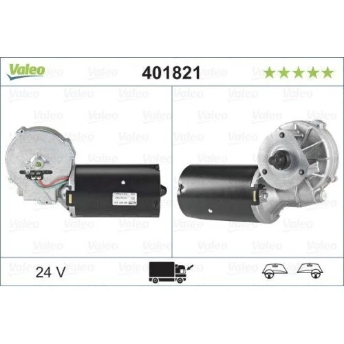 1x Moteur d'essuie-glace VALEO 401821 convient pour ISUZU IVECO MAN VOLVO - Photo 1/3