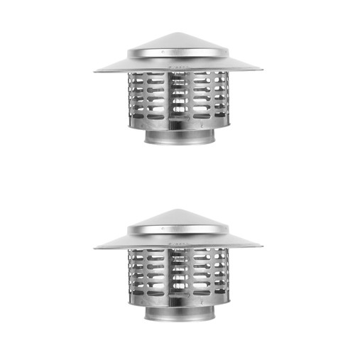 2 Count Rainproof Cap Vent Protector Caps for Chimney - Picture 7 of 12