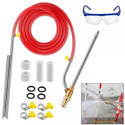#ad #ad Sandblasting Kit for Pressure Washer Sand Blaster Attachment 5000 PSI Power $27.98