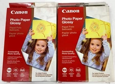 2 ct. Canon Glossy Photo Paper 4x6 100 Sheets X 2 = 200 Sheets FREE USA SHIP