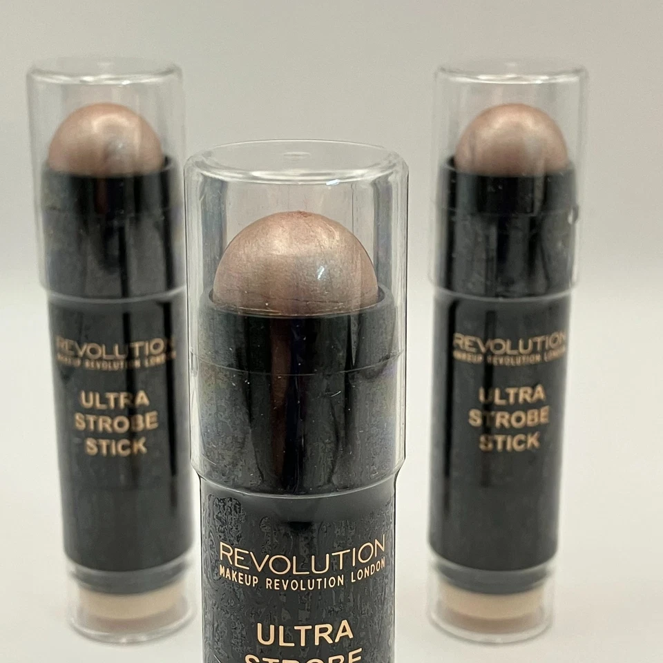 Makeup Revolution Ultra Strobe Stick Peach Lightening 0.19 OZ Pack of 3 - Image 4 of 4