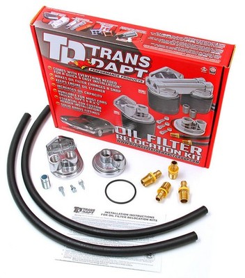 Trans-Dapt Performance 1122 Single Remote Filter System; 3-3/16 in. ID; 3-7/16 i