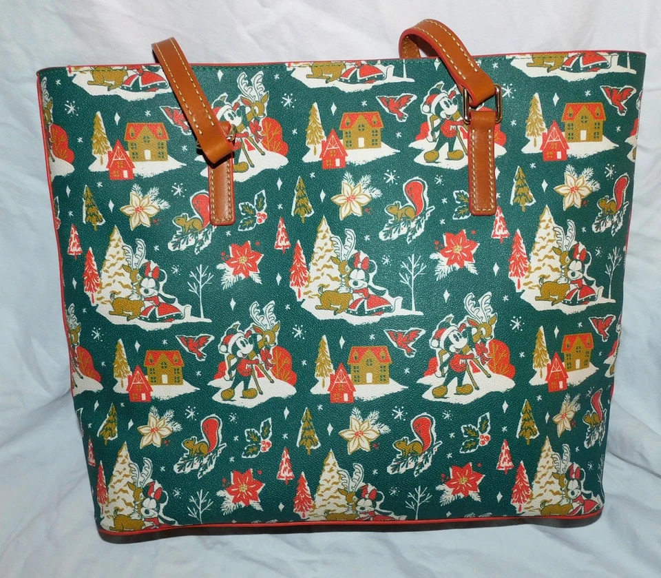Bolso de Navidad Disney Dooney and Bourke Verde 2022 ¡PRÍSTINO! Foto 2 de 4