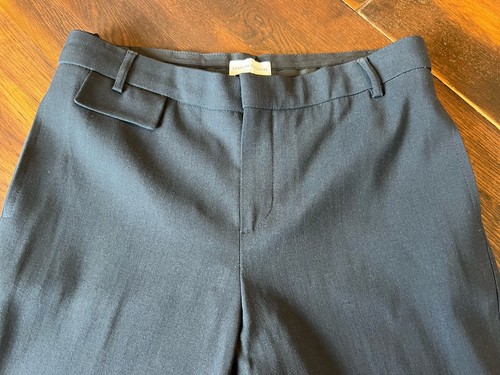 Scanlan Theodore Wool Blend Crop Pants Women’s Size 6 Black Mid Rise Straight - Picture 3 of 13