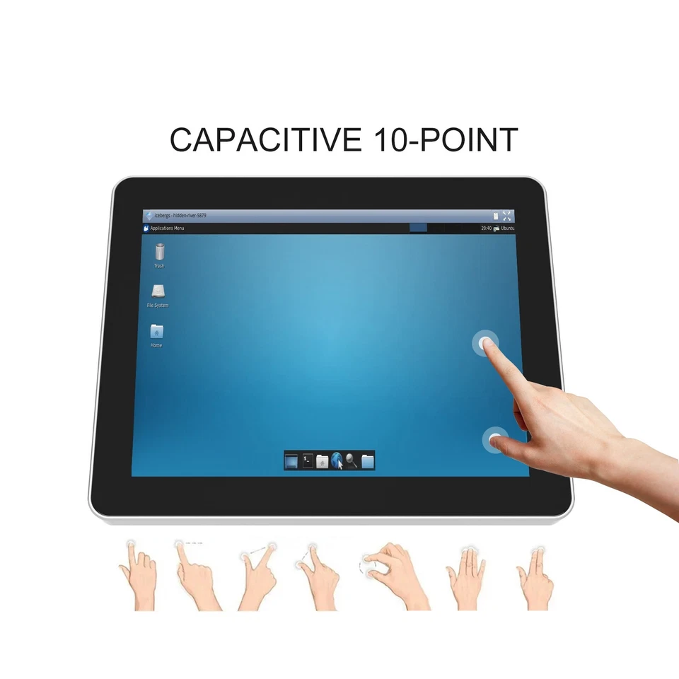 GreenTouch 12.1 Inch PCAP Multi-Touch Touchscreen Monitor 1024 * 768 Resolution - Image 4 of 4