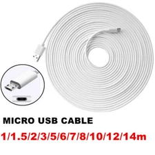 Micro USB Charging Cable For Android Smart Phone Charger 1/2/3/5/6/7/8/10/12/14M