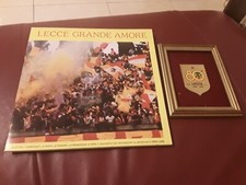 2 GADGET LECCE DISCO 33 GIRI LECCE GRANDE AMORE-TARGA DORATA 80 ANNI U.S. LECCE