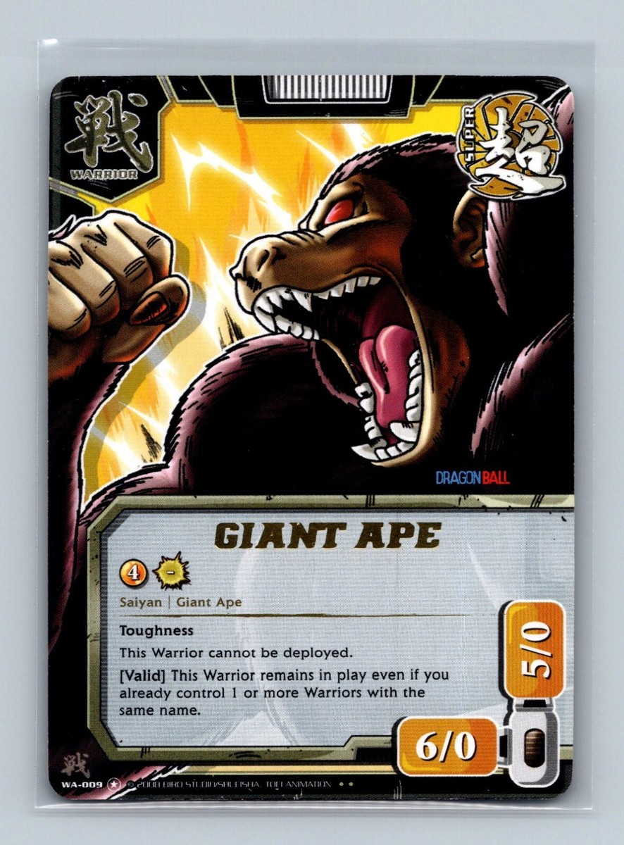 Dragon Ball Z CCG - Giant Ape WA-009 - Gold Stamp Rare - Warriors