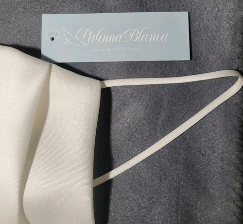 Abito da sposa Mikado Paloma Blanca taglia 12 stile 4987 tasche treno $2.450 nuovo con etichette - Foto 5 di 14