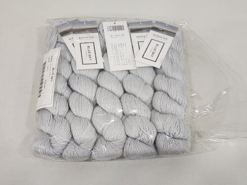 5 Skeins Blue Sky Fibers, 50% Alpaca, 50% Silk 50 grams 146 Yards Each 113 ICE