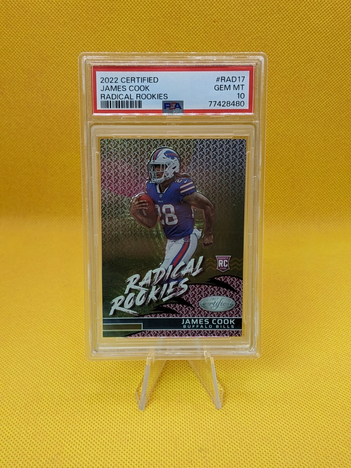 James Cook Panini Certified Radical Rookies #RAD17 Base