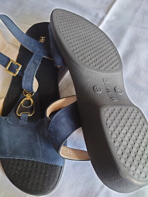 Damenschuhe, Sandalen, Größe 43, dunkelblau, Helvesko