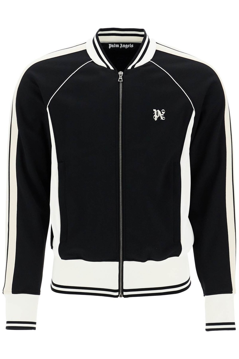 スウェット・トレーナー PALM ANGELS raglan zip-up sweat PMBD080F24FAB001 Raglan sweatshirt with zip PALM ANGELS Men Tg. XL