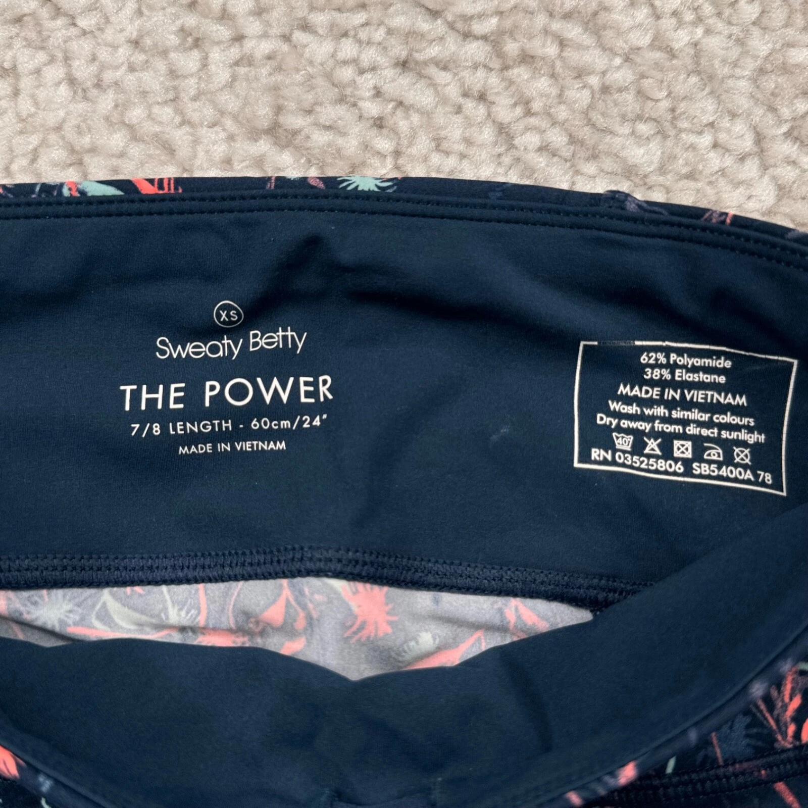 sweaty-betty power 7/8 length mystical floral leggings