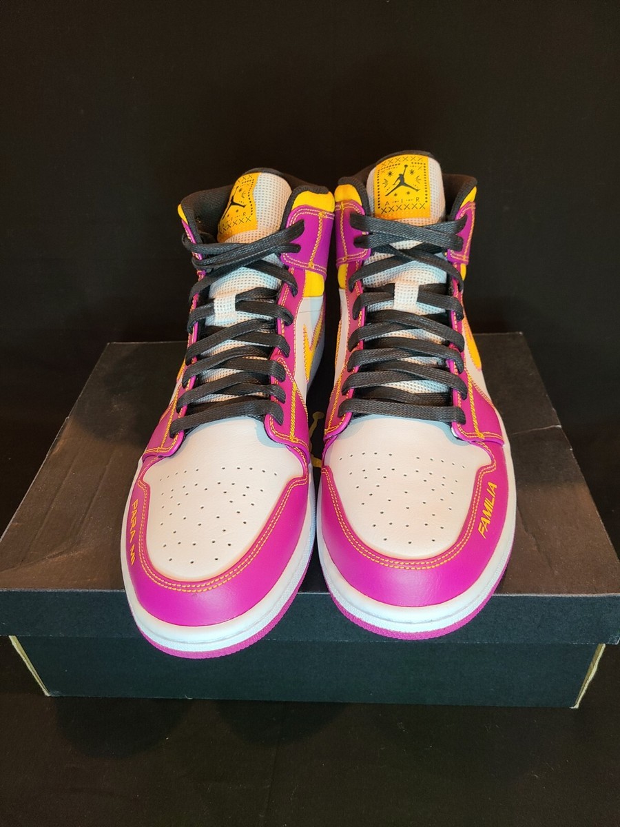 NIKE Air Jordan 1 Mid DOD Dia De Los Muertos DC0350-100 Men's SZ