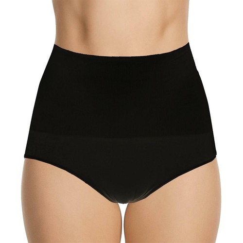 PANTALONES SIN COSTURAS CINTURA FIRME MOLDEADOR DE BARRIGA CALZONCILLOS NEGROS 5872 - Imagen 2 de 37