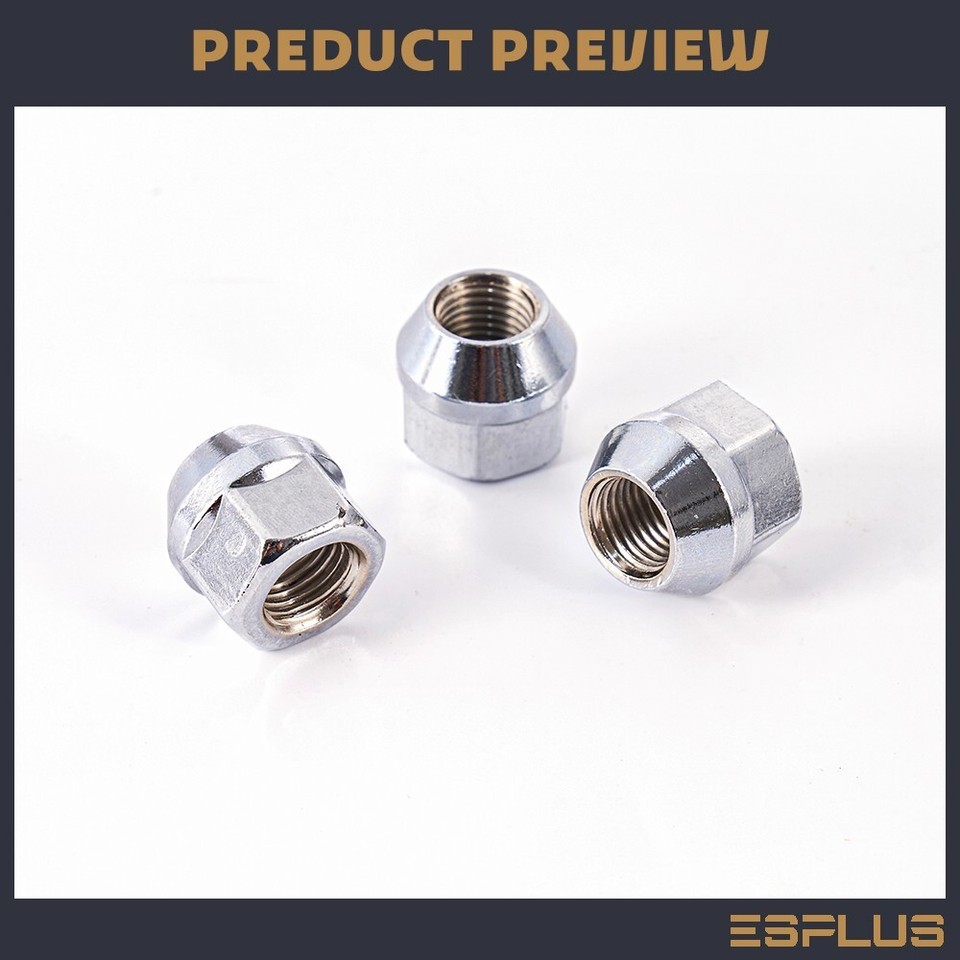 24 Gold Open End Lug Nuts M14x1.5 For Chevy Silverado GMC Sierra 1500 K1500