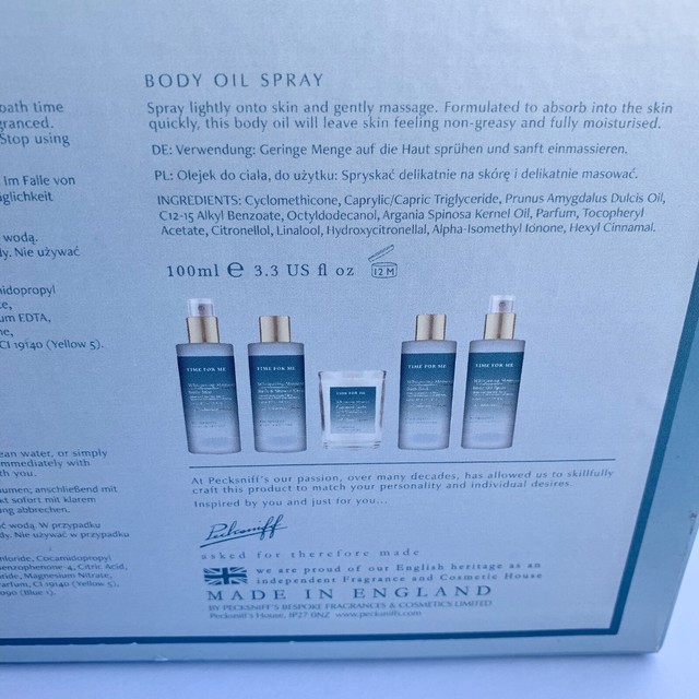 Pecksniffs Gift Set Body Cream Shower Gel Bath Soak Candle Whispering