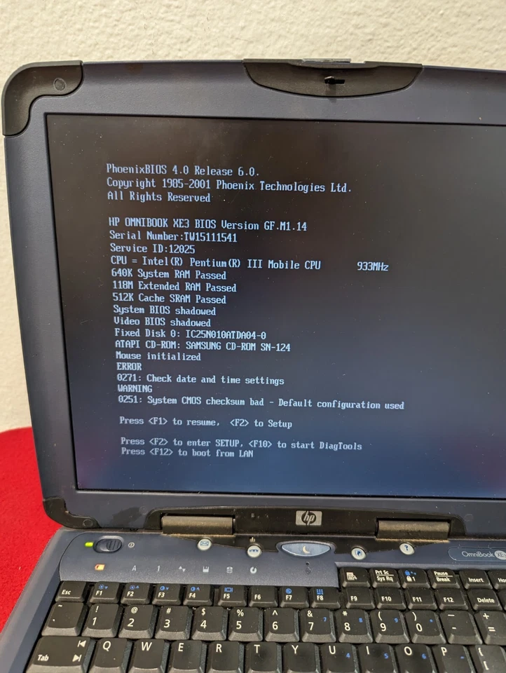 Portátil HP OmniBook XE3 de colección raro Foto 4 de 4