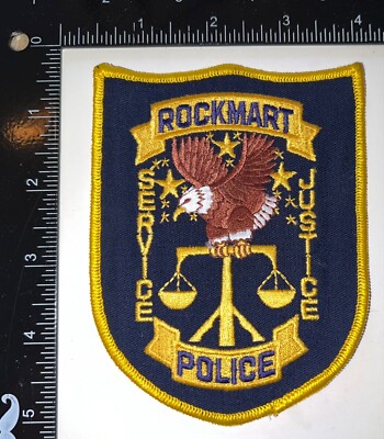 VINTAGE OBSOLETE Rockmart GA Georgia Police Department Patch | eBay