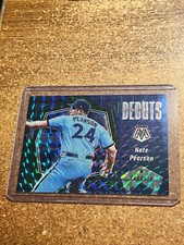 2021 Panini Mosaic Baseball Debuts Blue Mosaic Prizm # PD9 Nate Pearson