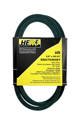 HERO OEM Aramid Cord Replacement Belt for MTD 7540467 - Fits Cub Cadet, Toro - 5