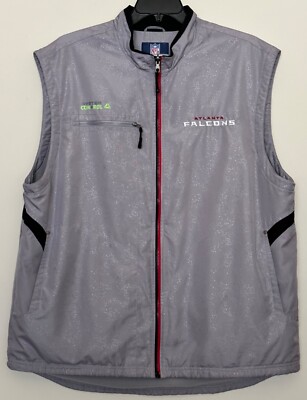 Reebok Atlanta Falcons Men’s Size 2XL Jacket Sleeveless Vest Sweatshirt  Full Zip - Main Image